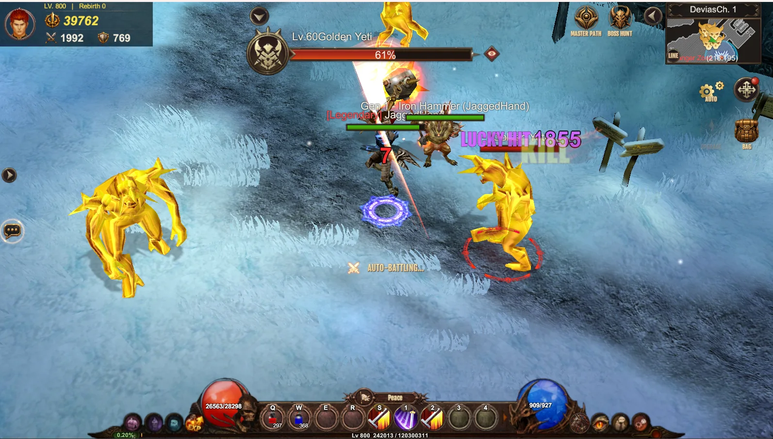 Hunting in Devias on PC