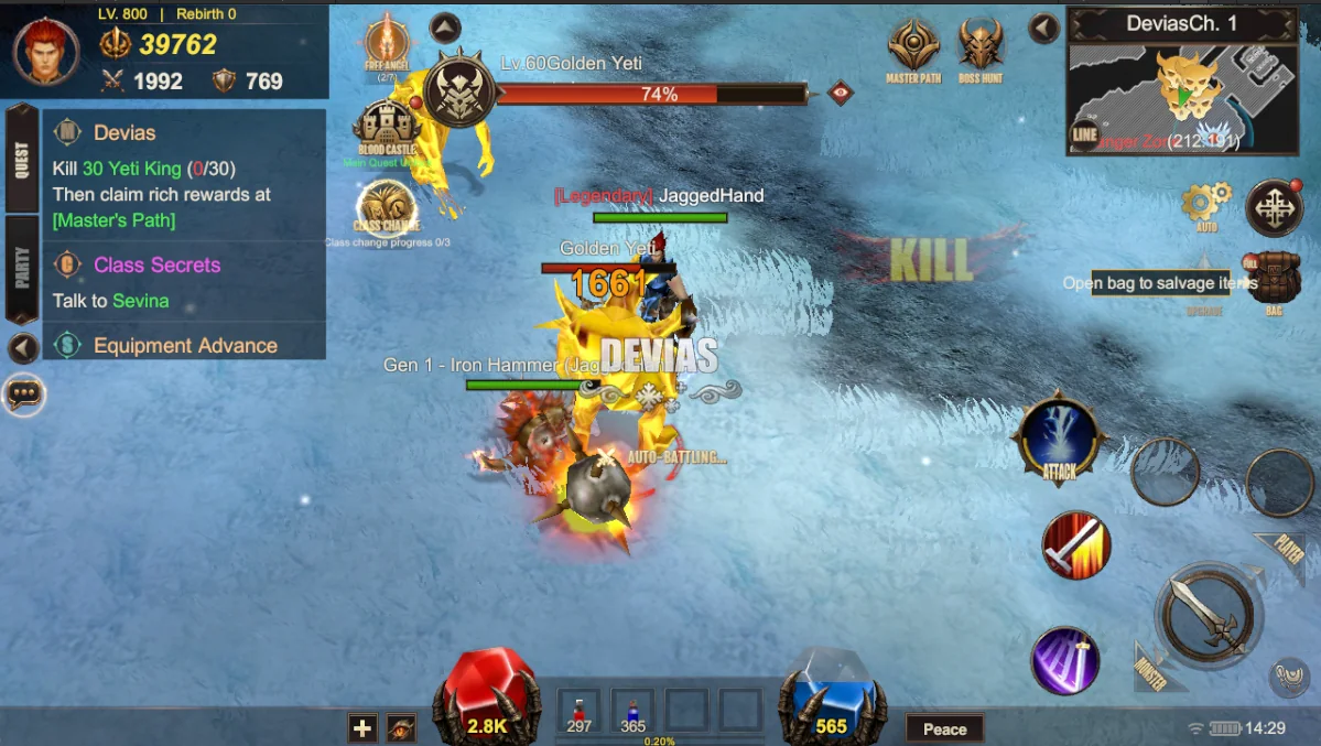 Battle in Devias