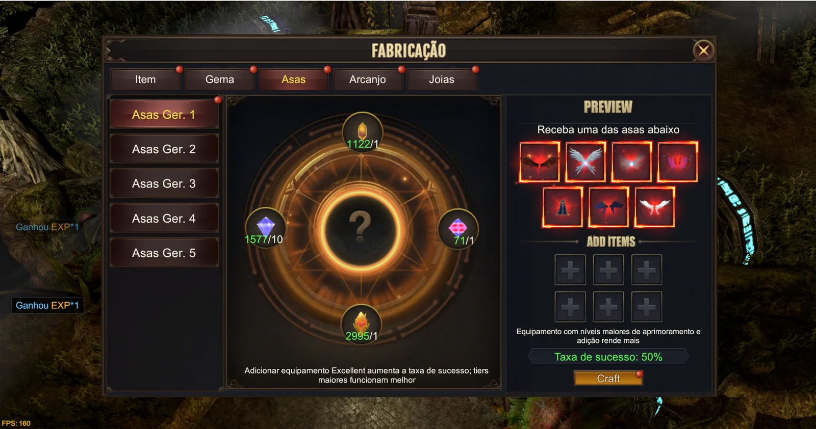 Fabricação de Asas